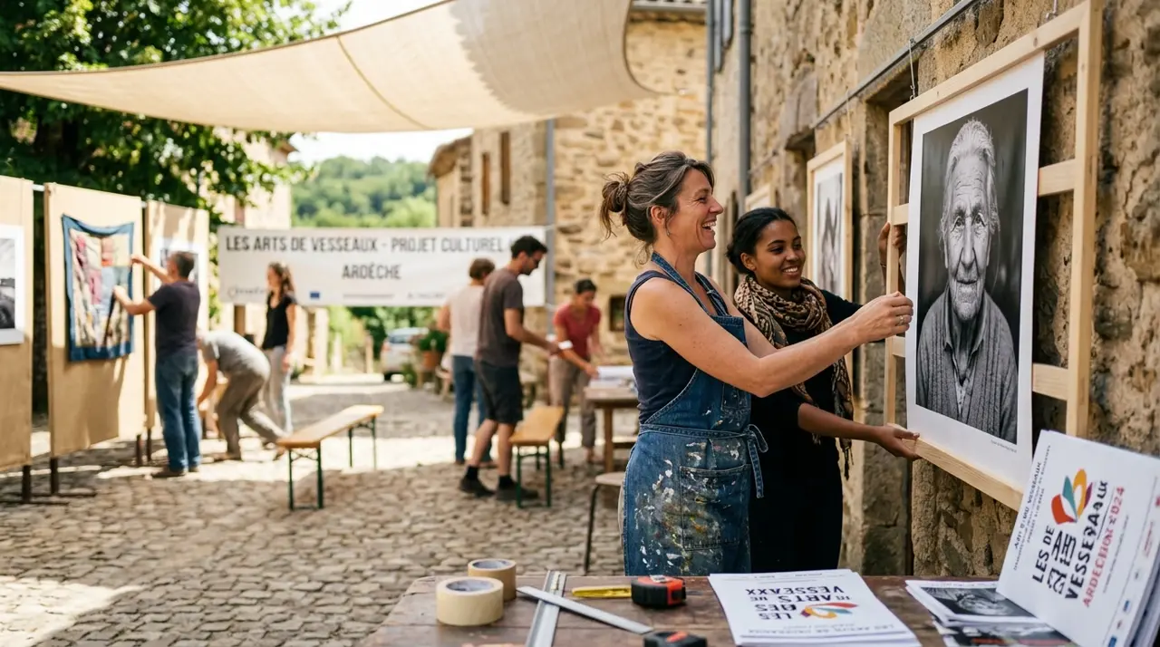 Activité de terrain et médiation par LES ARTS DE VESSEAUX
