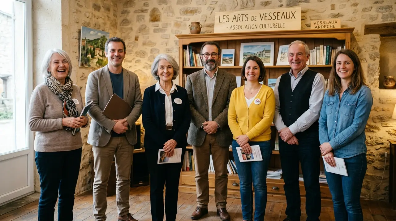 Membres du bureau de LES ARTS DE VESSEAUX